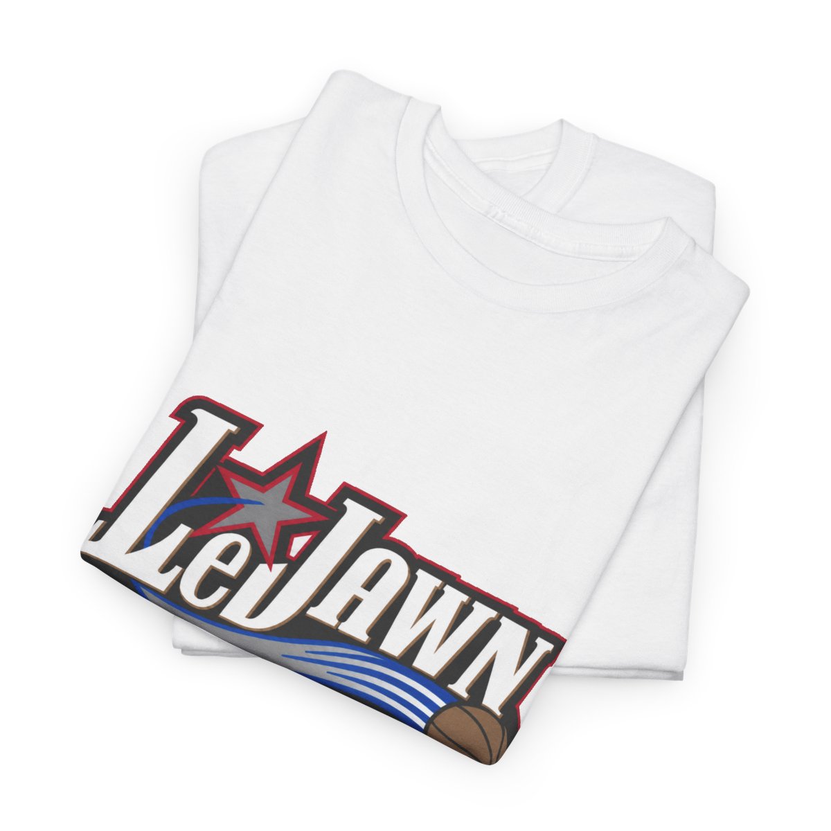 LeJawn T-Shirt - Lebron James Inspired 76ers Design - White - 8-size options - other product mockup