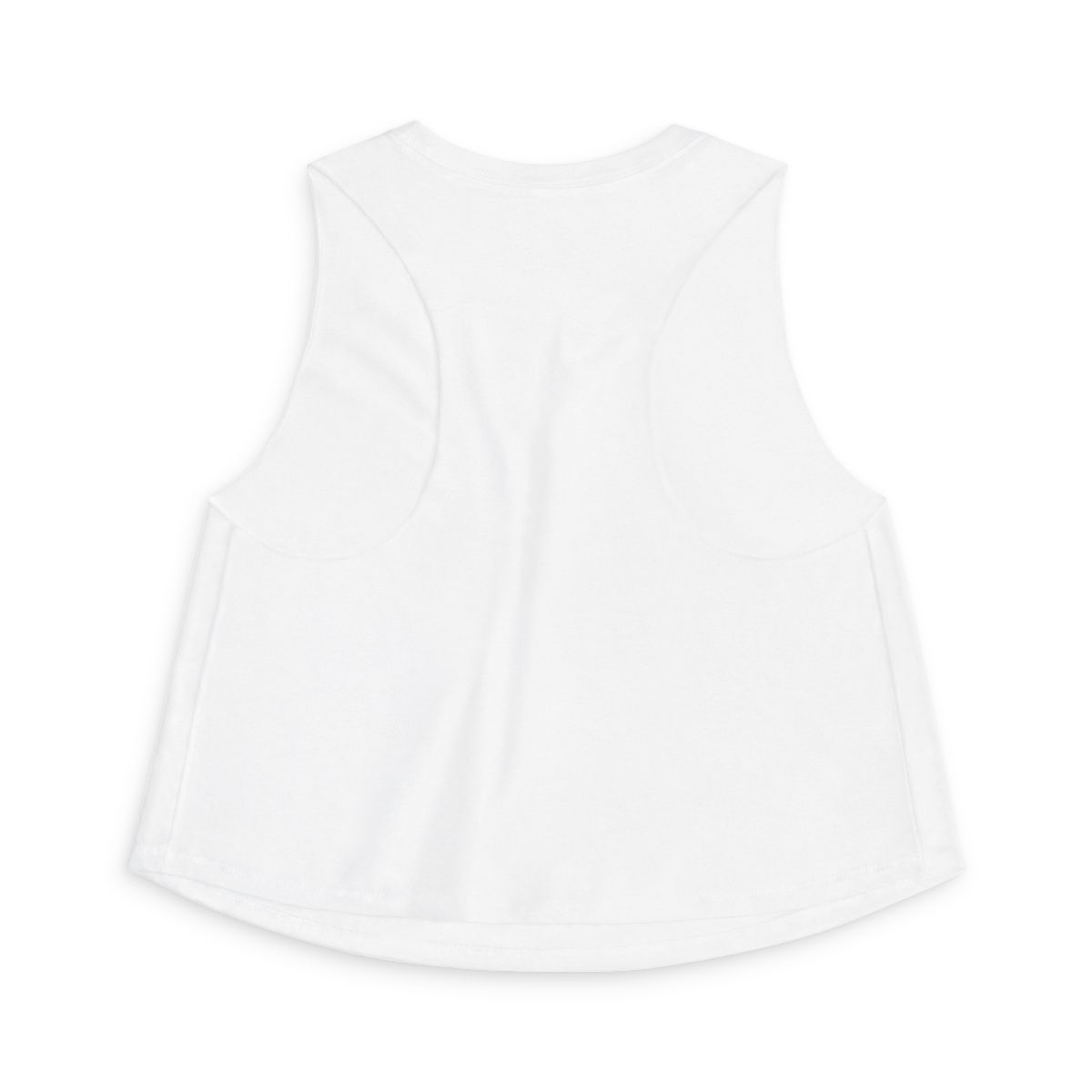 LeJawn Women's Crop Top - Lebron James Inspired 76ers Design - Solid White Blend - 5-size options - back product mockup